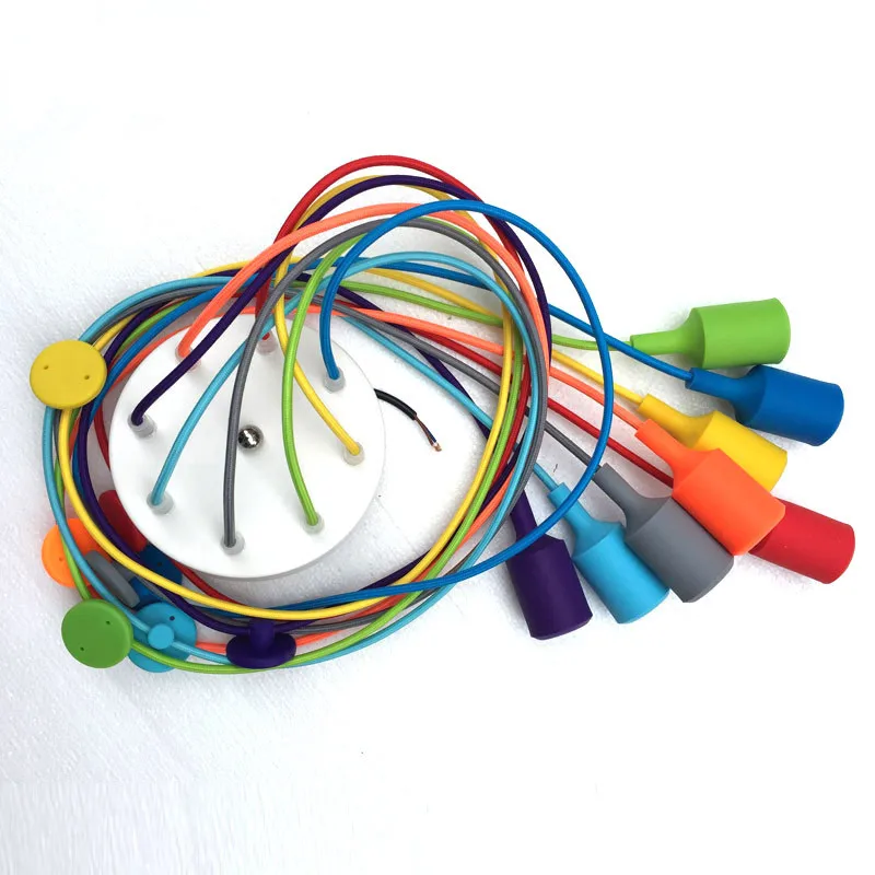 

Decor Light for Home Ikea Pendant Lights Hanglamp Siliconen Aim Lamp Silicon E27 Cable Silicone Ceiling Lamps Holder Diy Colors