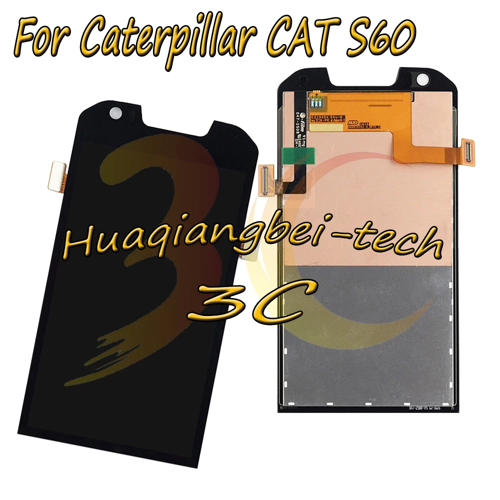4 7 ''оригинальный новый черный для Caterpillar CAT S60 полный ЖК дисплей + Сенсорный