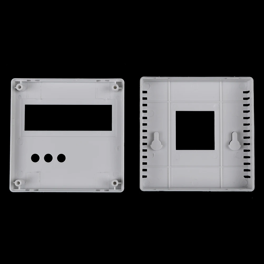 Пластик Проект Box Белый 8,6x8,6x2,6 см Чехол Набор «сделай сам» для LCD1602 метр тестер с металлической кнопкой 86 1 шт