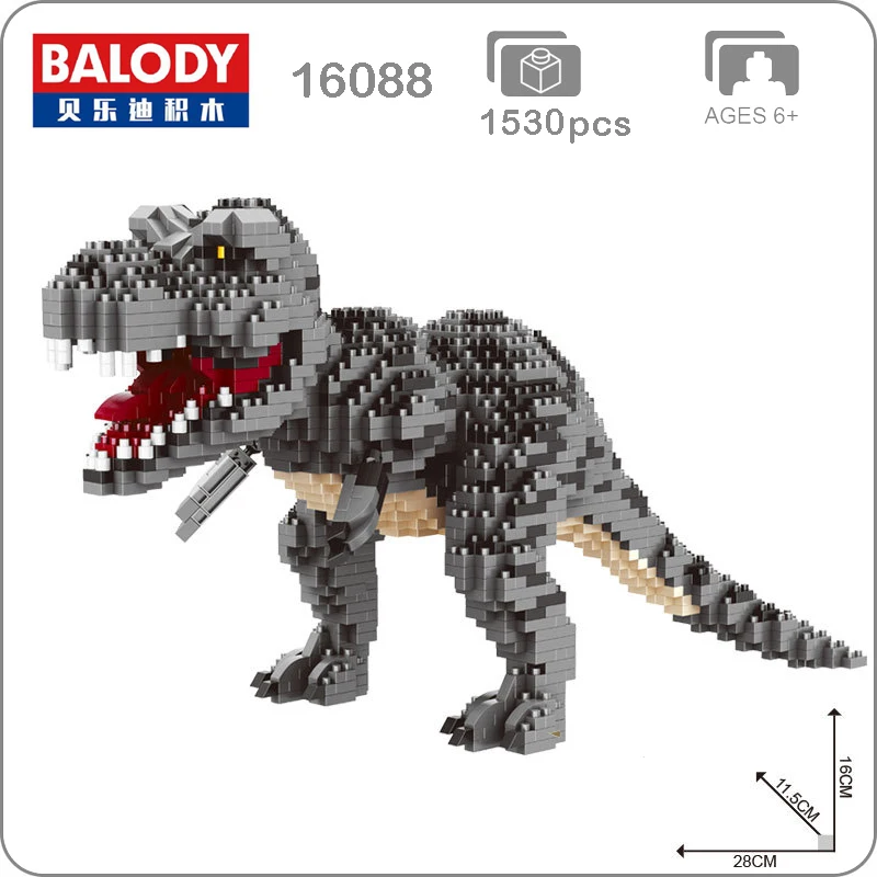 

Balody 16088 Tyrannosaurus Rex Monster Animal 3D Model Diamond Mini Building Small Blocks Assembly Toy no Box