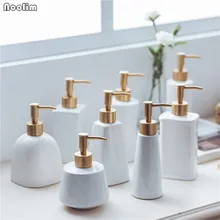 NOOLIM Минималистичная керамическая гостиничная Бытовая дезинфицирующая Бутылка Для Рук Мыло гель для душа бутылка шампунь бутылка дозатор для мыла, лосьона