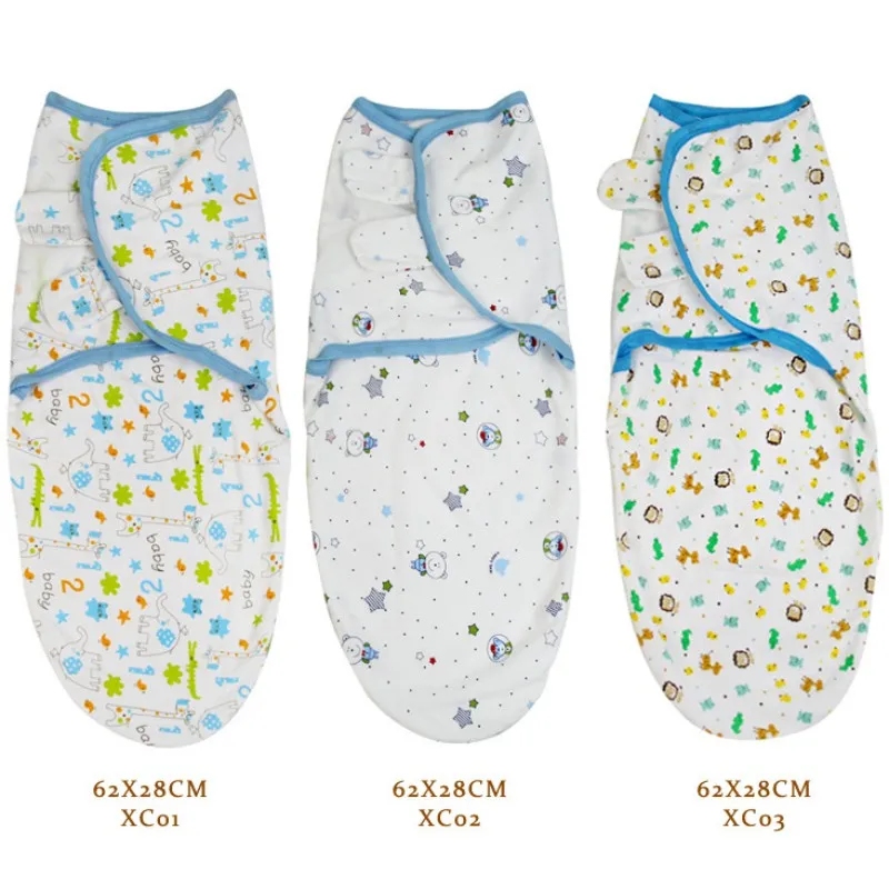 

Baby Swaddle Wrap Blanket Cotton Soft Infant Products Baby Swaddling Wrap Blanket Sleepsack 2018 Multi-Colors 62*28CM