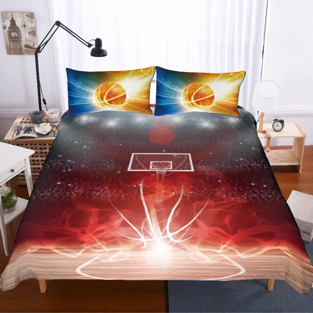 

MUSOLEI 3D Digital Print Bedding set basketball million basketball court Duvet Cover set Bed Sheet Bed Twin queen king