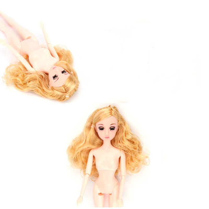 4D глаза голые девушки куклы игрушки светлые черные волосы Мода 30 см высокая принцесса куклы детские милые игрушки для детей