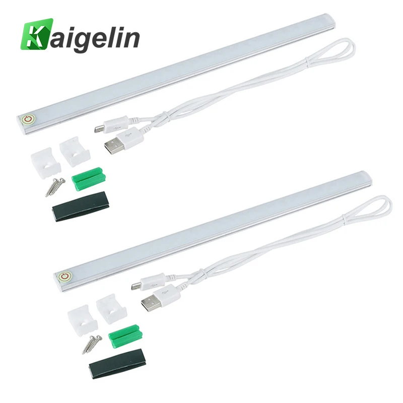 

5PCS 21 LEDs Hard Rigid DC 5V LED Bar Lights Touch Sensor Dimmable Under Cabinet Light Kitchen Light LED Light Bar Night Lamp