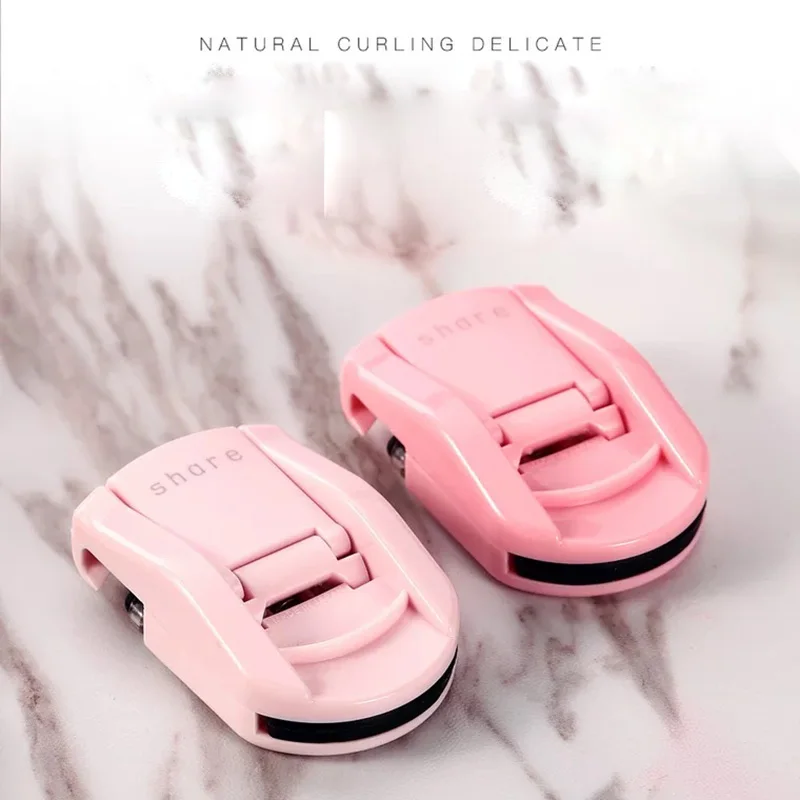 

Portable Mini light Eyelash Curler Natural Curling 3D Eyes Lash Clip Makeup Tools Cosmetics Plastic Applicator Eyelashes Curler