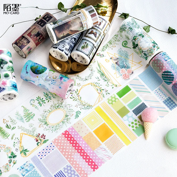 

10 cm Wide Natural Word Forest Lady Poster Washi Tape Adhesive Tape DIY Scrapbooking Sticker Label Masking Tape