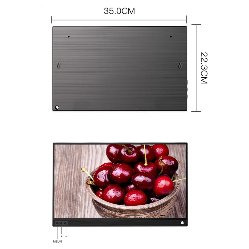 Аккумулятор, встроенный 15,6 дюймовый портативный монитор, 5 В, 2 А, игровой монитор type-c для PS4, xbox, переключатель, ПК, ноутбук, 1080 P, HD экран с крышкой
