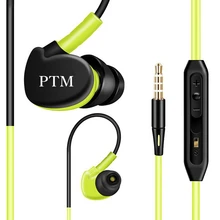 Original PTM S800 Sport Earphone Super Bass Headphones Sweat Proof Running Headset With Mic font b