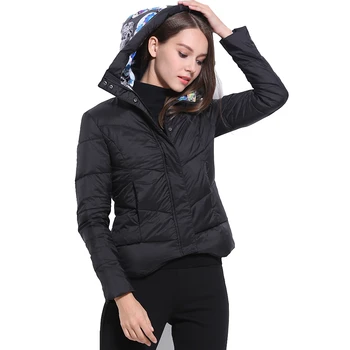 

Europe Style high quality 2018 Winter Coat Short Style Women's New Designing Down Jackets Wear a hat Women's clothing