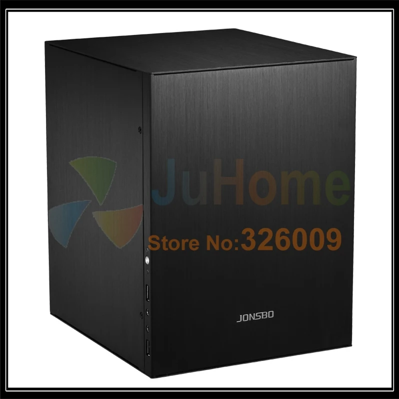 Jonsbo C2 Black C2BK, HTPC ITX мини Чехол для компьютера из алюминия, поддержка 3,5 ''HDD, USB3.0, домашний кинотеатр компьютер, другие C3 V4