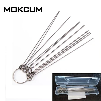

10 Kinds Stainless Steel welding tooPCB Electronic Circuit Through Hole Needle Solder Soldering Welding Iron Tool 80mm 0.7-1.3mm