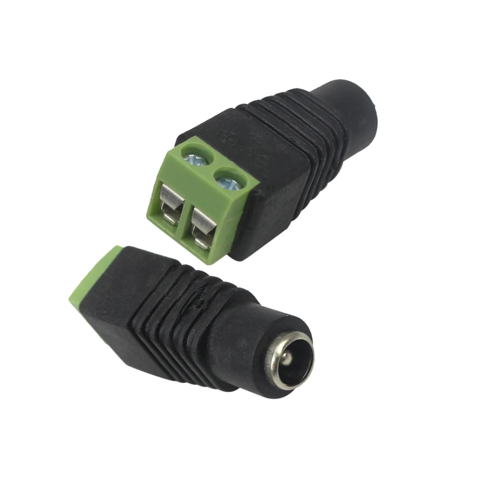 5.5×2.1mm DC Power Jack Fêmea Conector DC Feminino Plug Adapter Connector para Câmera CFTV