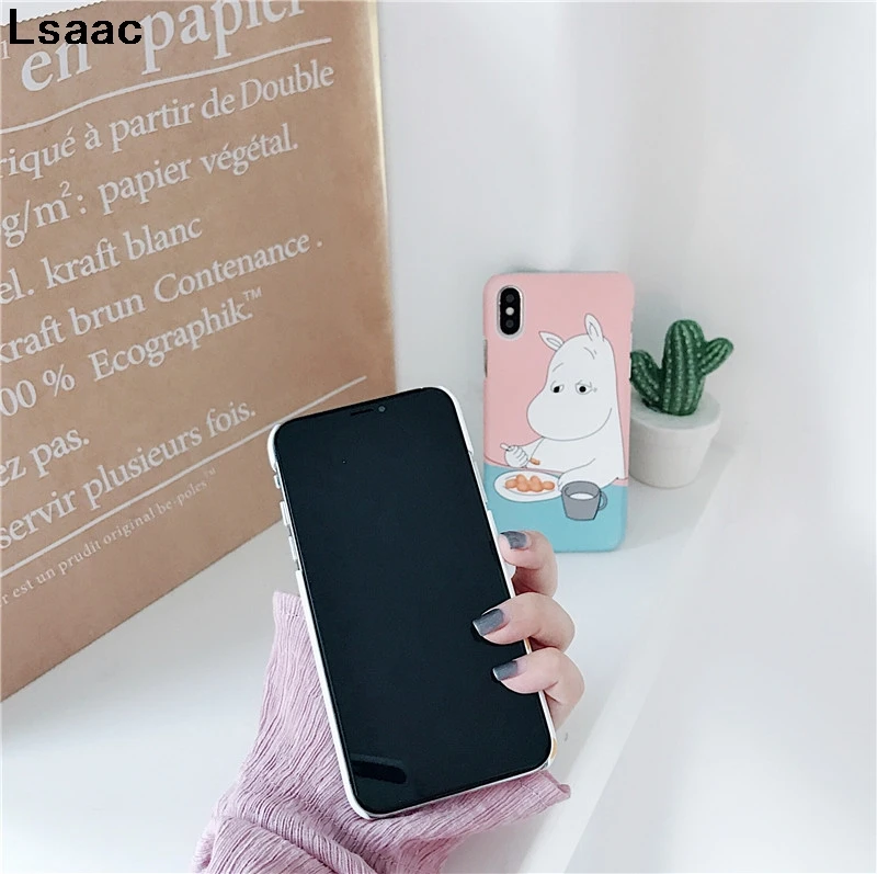 Чехол с милым животным львом и белым медведем для iphone 7 8 plus X XS MAX XR мультяшный