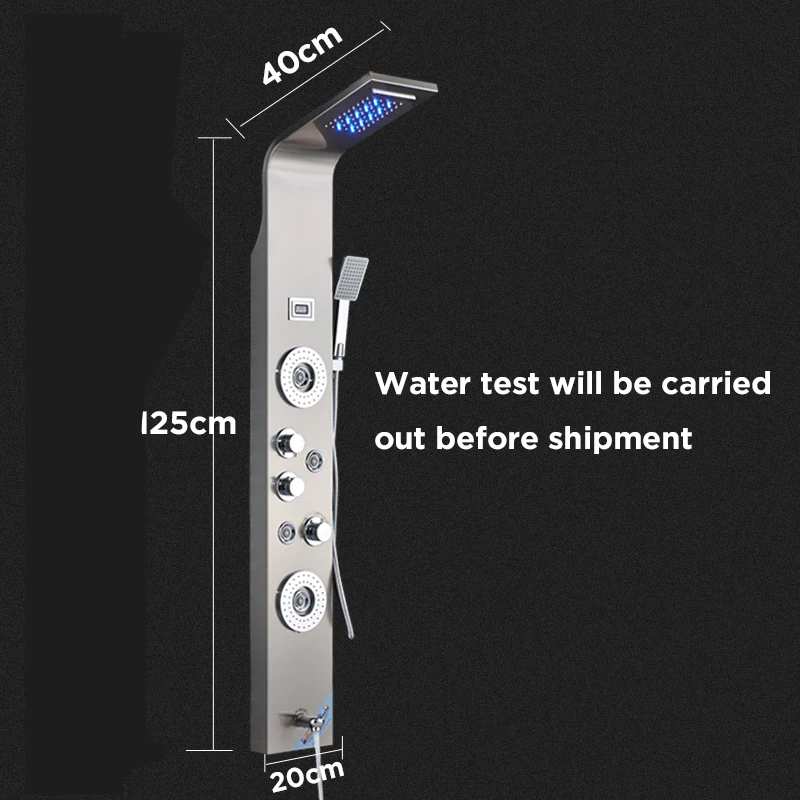 ULGKSD-Black-Brushed-Bathroom-Shower-Faucet-LED-Shower-Panel-Column-Bathtub-Mixer-Tap-With-Hand-Shower (2)