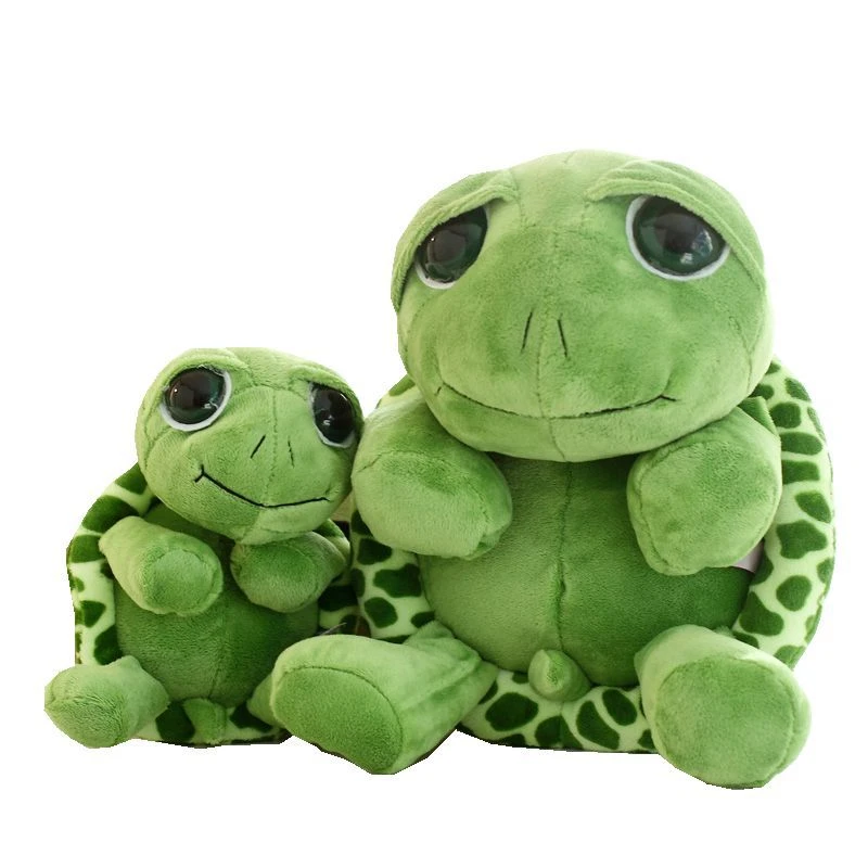EUWLY Tortue Peluche Cadeau Poupée en Peluche en Tortue Verte Jouet en Peluche en Tortue Verte Mignon Oreiller en La Saint-Valentin Cadeau Vert