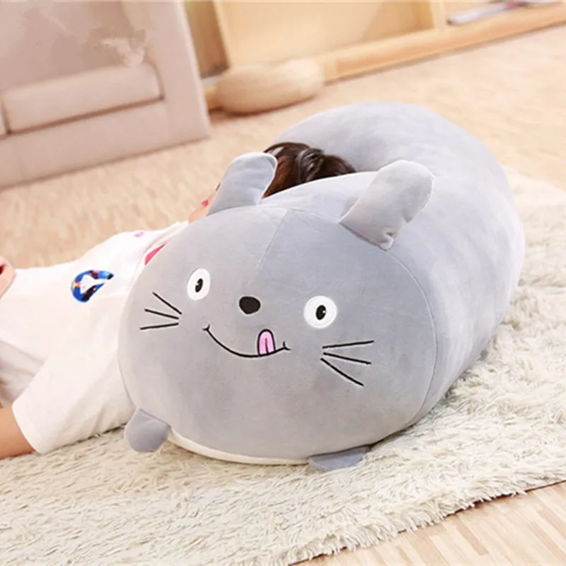 30 90cm Soft Animal Cartoon soft Pillow Cushion Cute Dog Cat Totoro Penguin Pig Plush Toy