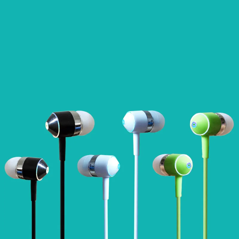 

Super bass earphones Metal-Ear Mobile Computer MP3 Universal 3.5MM clear voice amazing sound earphone