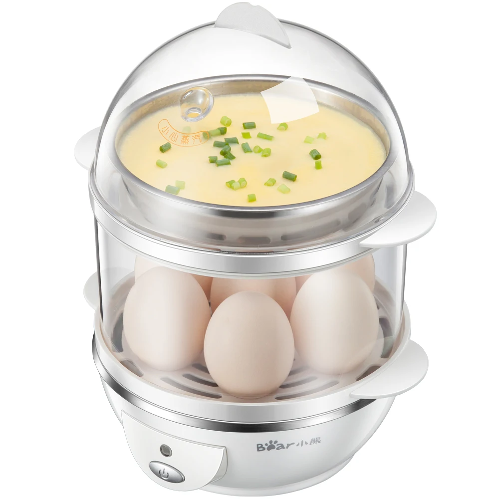 Bear ZDQ 206 Multifunction Double Layer Mini Stainless Steel Egg Boiler
