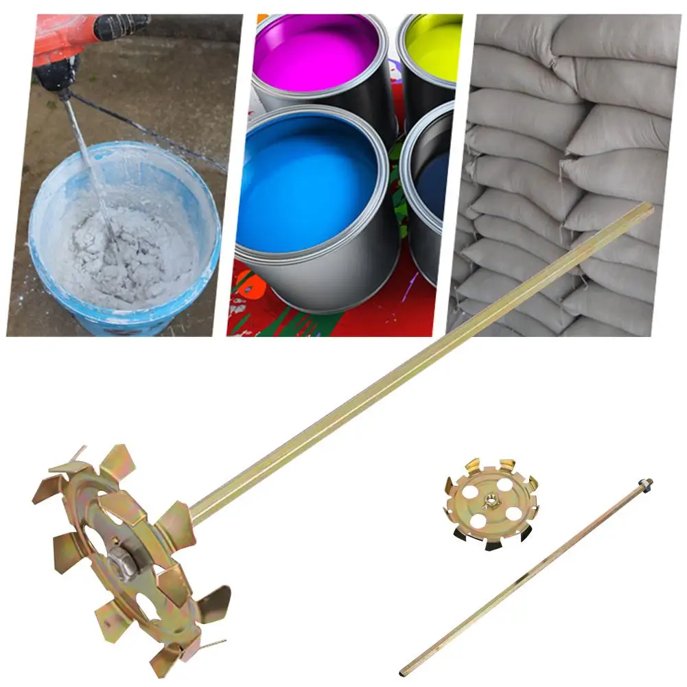 Electric Mixing Rod Electric Drill Paint Putty Split Type Mixer Cement Double Rod Stirring Rod Mortar Mixer Drywall Mud Mixer