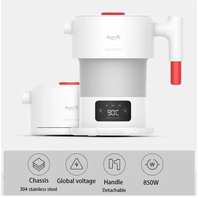 Original Xiaomi Deerma DH206 600ml Folding Portable Electric Water Kettle Digital Tough Screen XiaoMi Mi Water Warmer Smart Home Original Xiaomi Deerma DH206 600ml Folding Portable Electric Water Kettle Digital Tough Screen XiaoMi Mi Water Warmer Smart Home