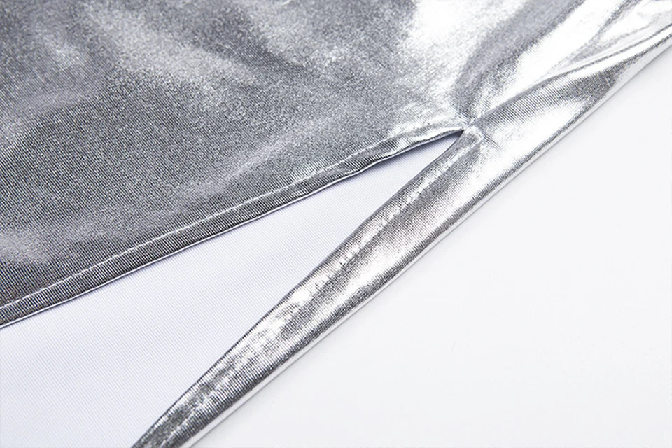 Silver Elegant Midi Skirt (11)
