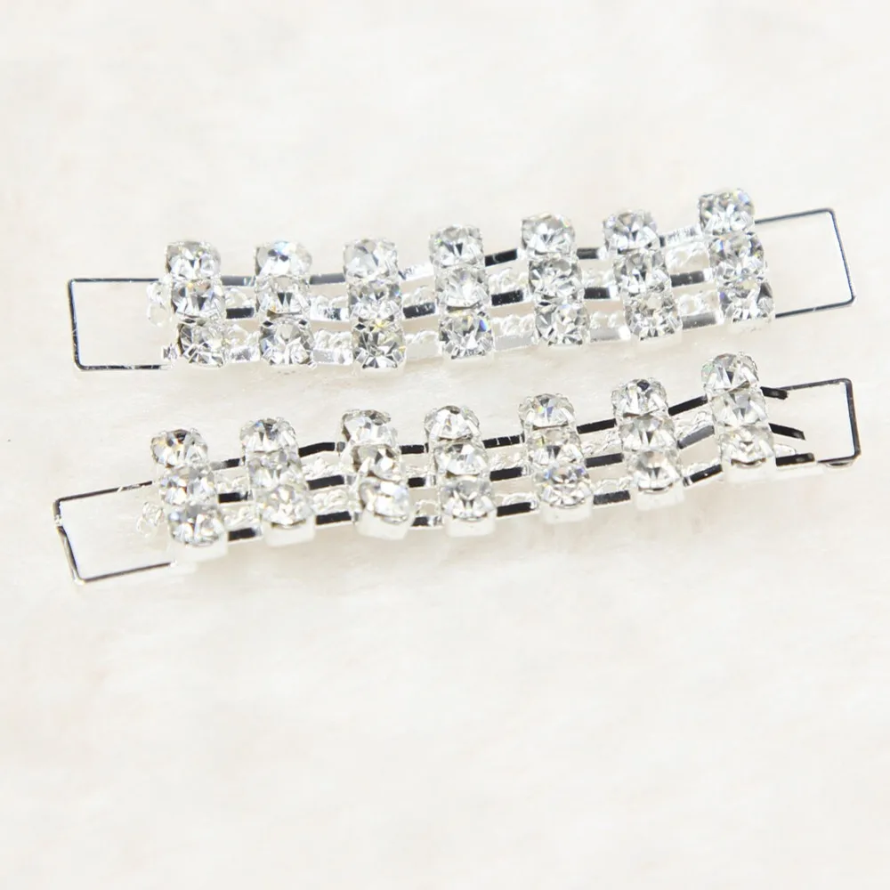 30 шт. кристалл горного хрусталя бикини Bonnectors Пряжка Одежда Bling пляжная одежда Диаманте разъем 3 ряда