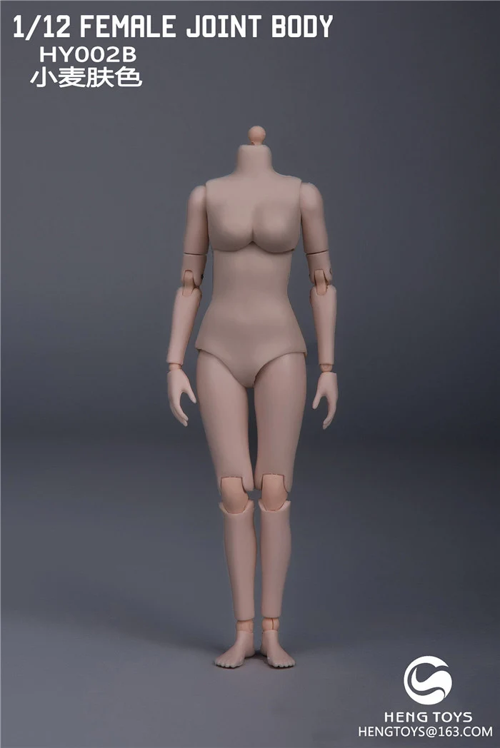 1/12 Scale Sexy Super-Flexible Female Joint Body Figure Pale/Suntan Color for Collecible 6 inches Action Figurine Dolls - Цвет: 02B Suntan skin