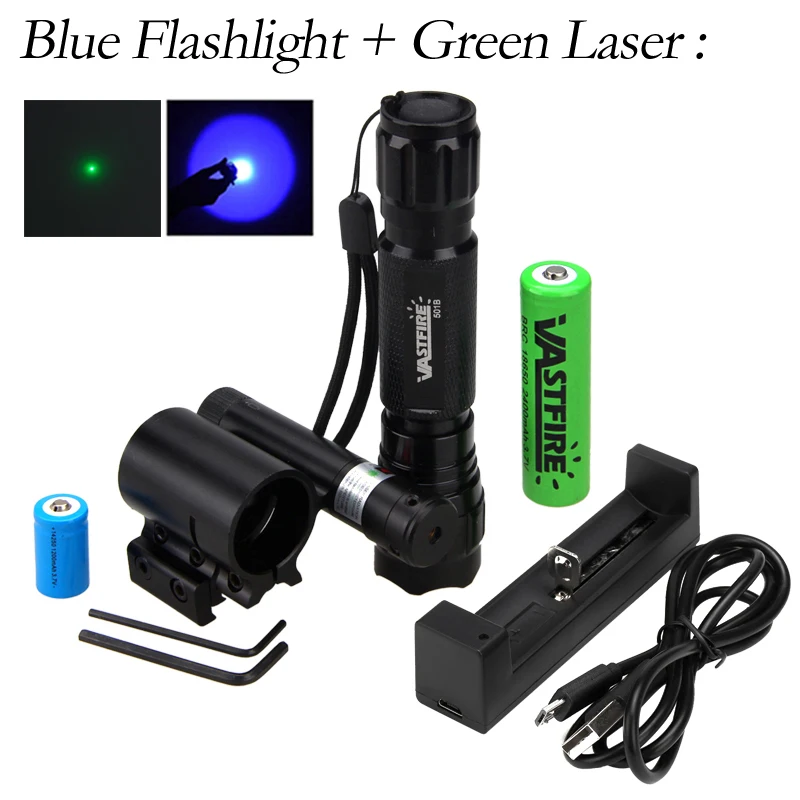 Lanterna + Ponto Luz ao ar Tactical Scout Arma Livre Caça Laser Verde 20mm Pistolas Lazer Vista Ferroviário Montagem Cr2 18650 Carregador Usb 14 Tactical scout arma luz ao ar livre
