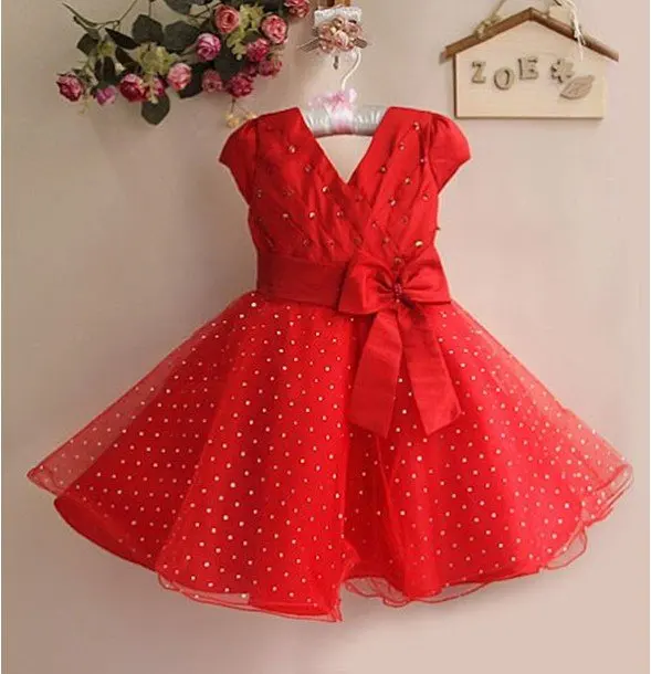red party dress for toddler girl