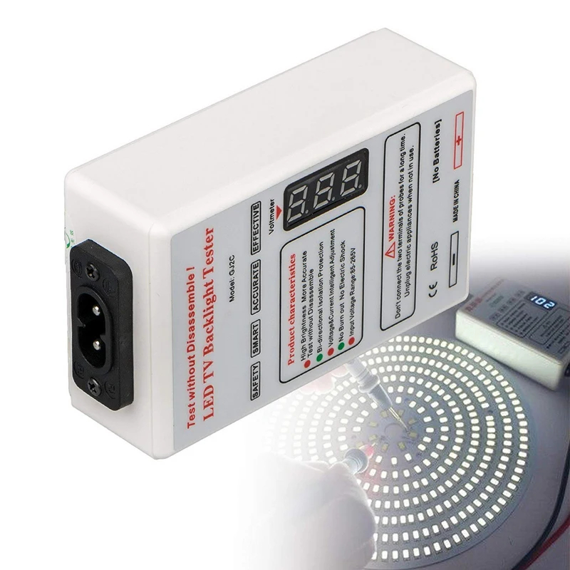 

Voltage LED Tester Output 0-320V TV LCD Backlight Test Meter Capacitance Diode Intelligent Adjustment Double Isolate Design