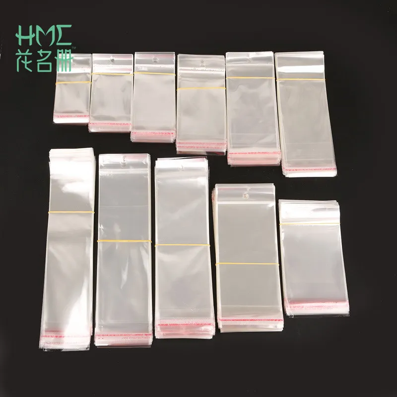 

100pcs/lot Transparent Clear Plastic Opp Bags Self-adhesive Seal Storage Bags Jewelry Packaging Gift Packing Bags