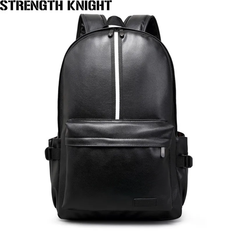

2018 Men Backpack Fashion PU Leather Vintage Travel Bag for Teenagers Travel Mochila Feminina
