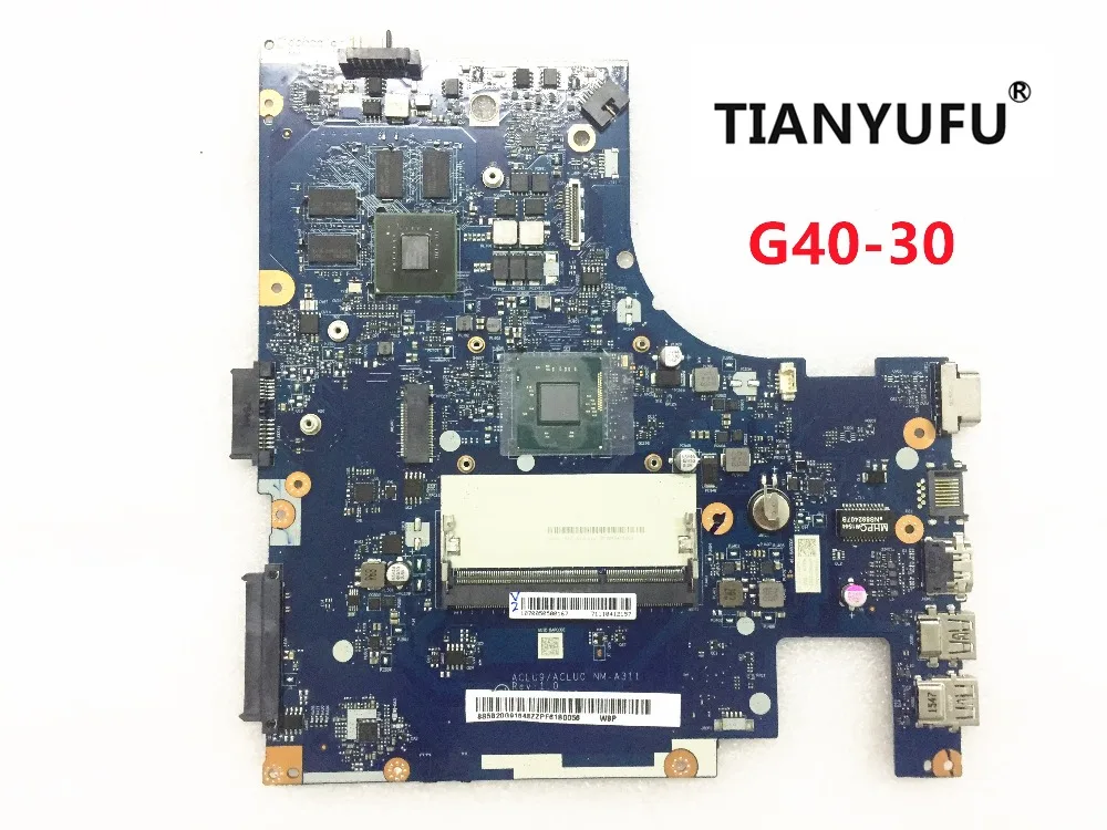 

NM-A311 Notebook PC Motherboard For Lenovo G40 G40-30 Main Board 14 Inch N2840 2.16GHZ ( FOR 820M 1GB video card ) tested 100%
