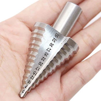 

VOTO 5-35mm High-speed Steel Step Drill Multi-function Hole Opener Pagoda Drill Woodworking Iron Plate Drilling