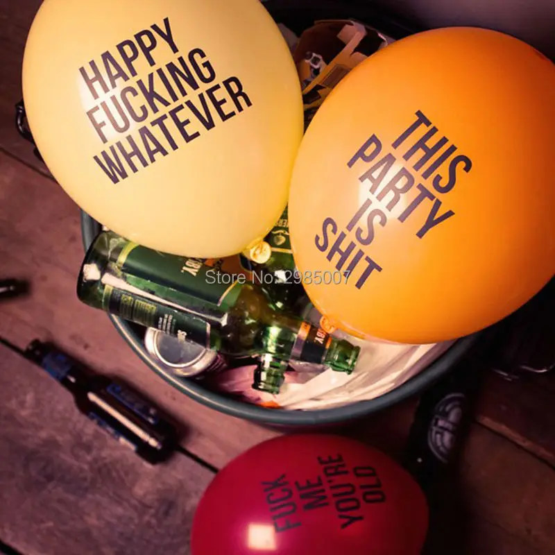 Badass Prank Abusive Balloons - Funny Rude Bachelorette Party Decorations image 6