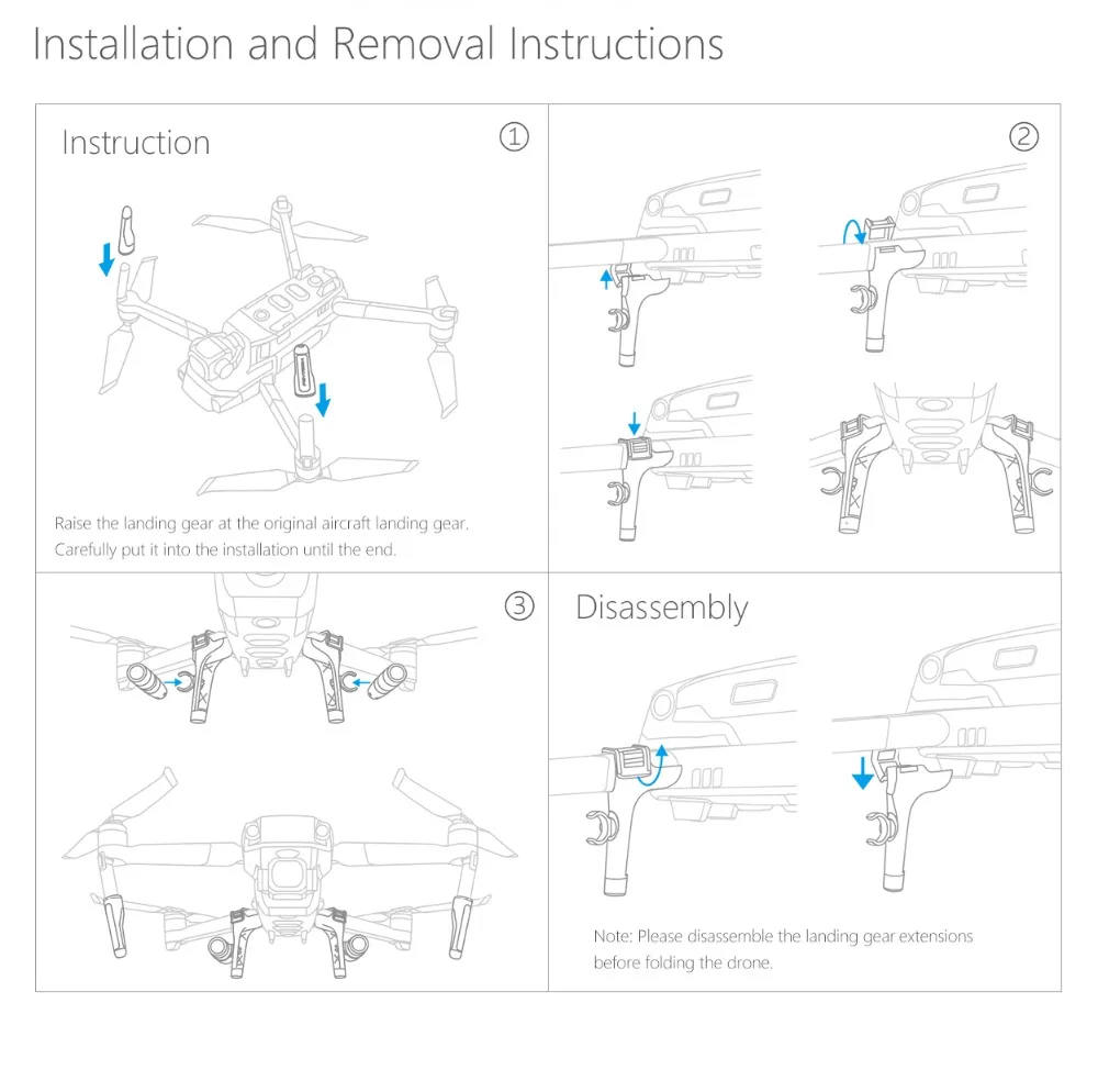 DJI Mavic 2 Портативный Ночной F светильник светодиодный светильник комплект светильник ing шасси расширение для DJI Mavic 2 Pro Zoom Drone аксессуары