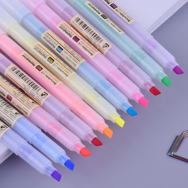 

Baixue Color highlighter pen student mini marker pens kawaii stationery material escolar papelaria school supplies PB61