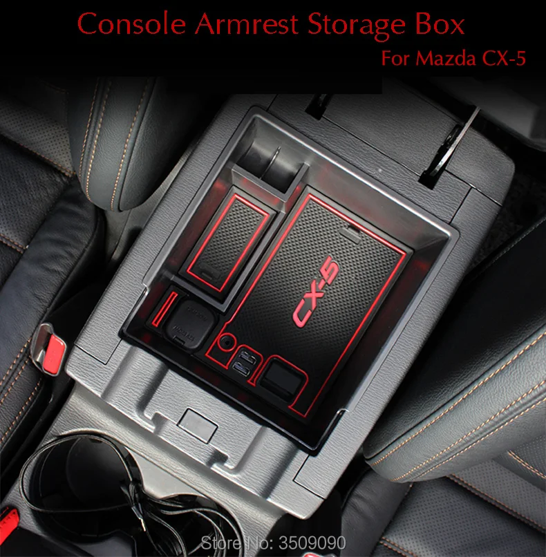 Для Mazda CX-5 CX5 KF Автомобильная консоль центр подлокотник ящик для хранения Контейнер перчатка Органайзер чехол Аксессуары