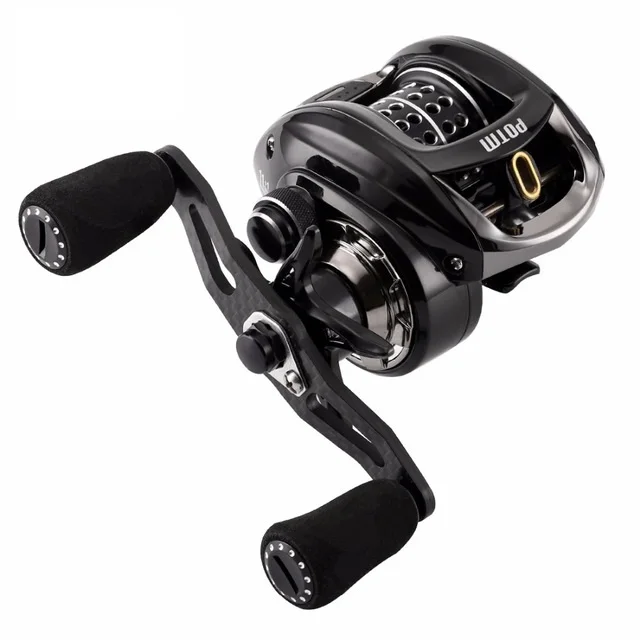 2018 New POTM Bait Casting Fishing Reel 11+1BB 7.6:1 Max 5kg Magnetic Brake System Fishing Reel Casting Wheel for Carp Fishing