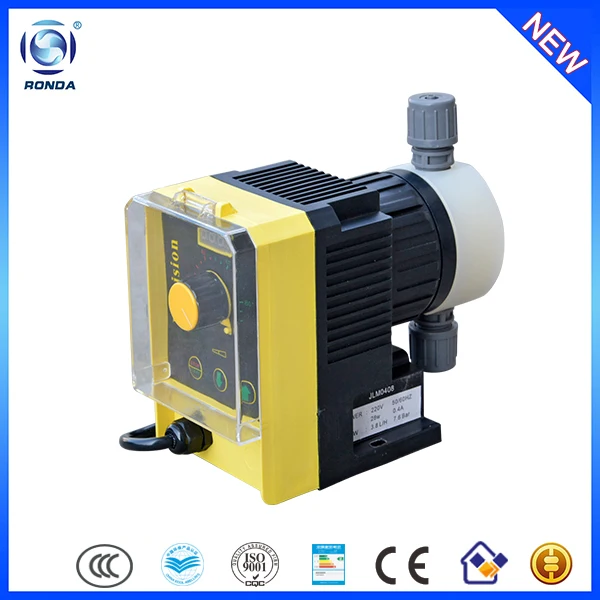 JLM0804 8L/H 4bar PTFE material solenoid diaphragm metering pump