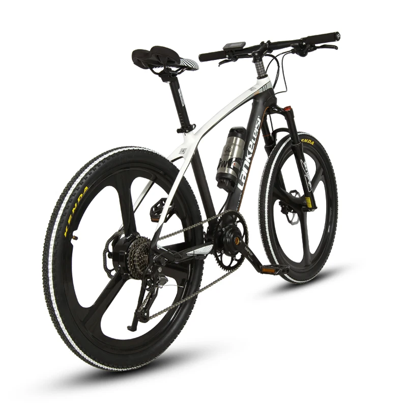 Excellent Cyrusher S600 Electric Mountain Bike 26x17 Carbon Fiber frame bike 250W 36V 6.8ah Battery 9 Speeds Electric mountain Bicycle 3