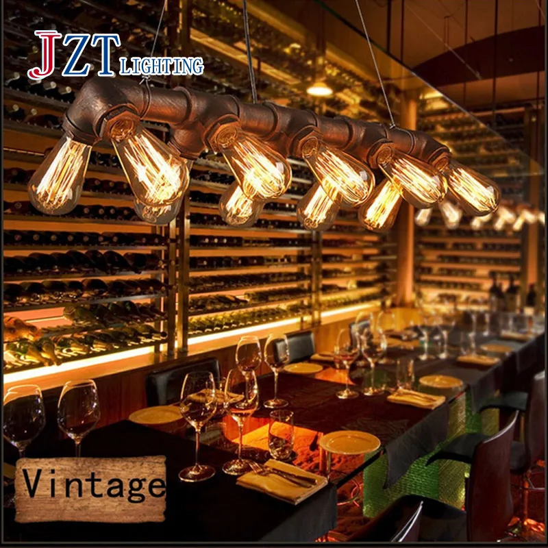 

Z American country Retro INDUSTRIAL STEAMPUNK LAMP IRON PIPE CEILING FIXTURE PENDANT LIGHT VINTAGE Style Metal Art Lamp