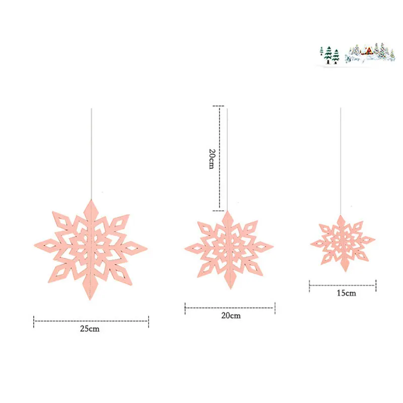 6 шт./компл. карты Бумага Снежинка Висячие Шарм Новое поступление на год Nieve искусственный снег для рождественской вечеринки DIY елка украшения цветок