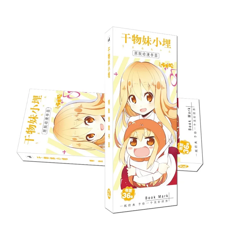 36 шт./компл. аниме Himouto! Umaru-chan Doma бумага Bookmarks держатель книги открытка подарок канцелярские принадлежности