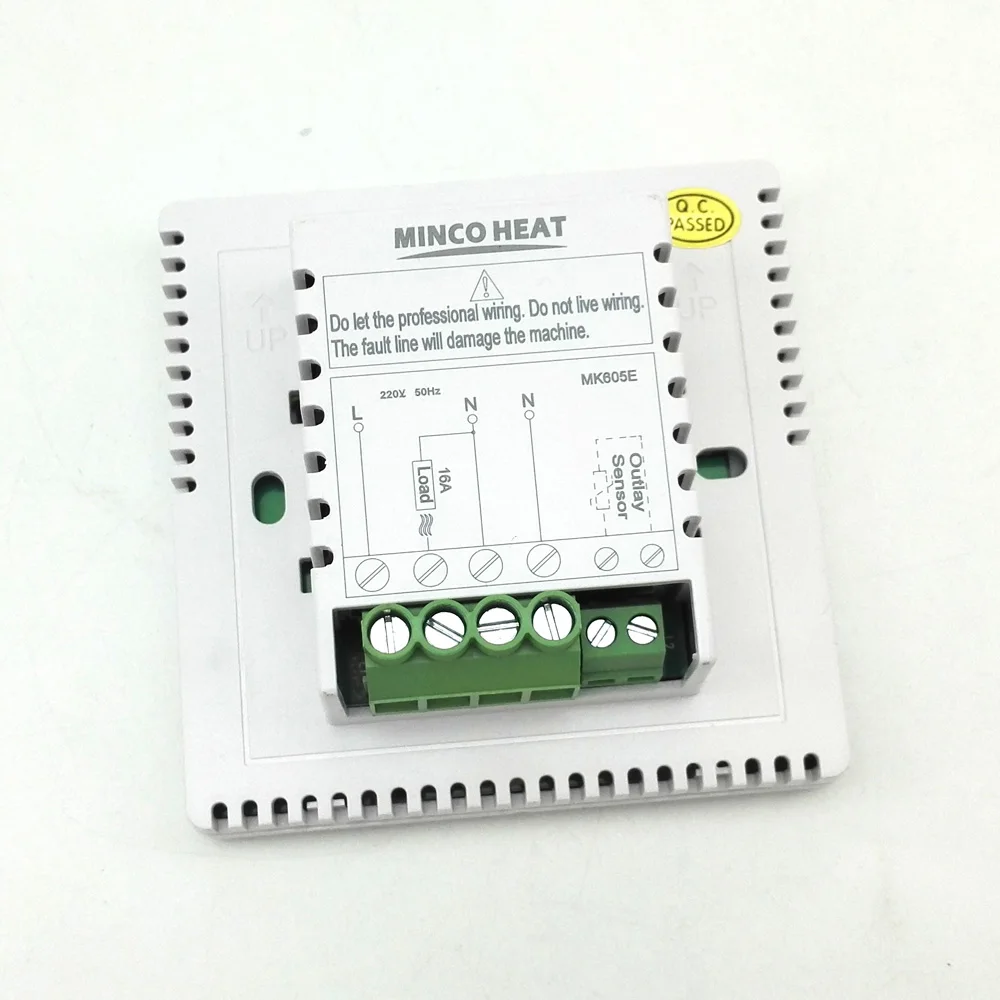 16A 230V регулятор температуры инструмент недельный программируемый ЖК-дисплей экран с электрическим подогревом комнатный термостат