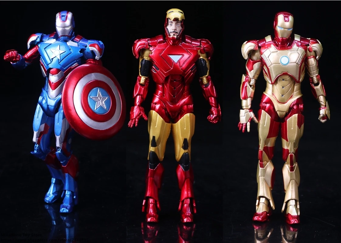 

DISNEY Marvel Avengers Iron Man 3 War Machine 18cm Action Figure Anime Mini Decoration PVC Collection Figurine Toy model gift