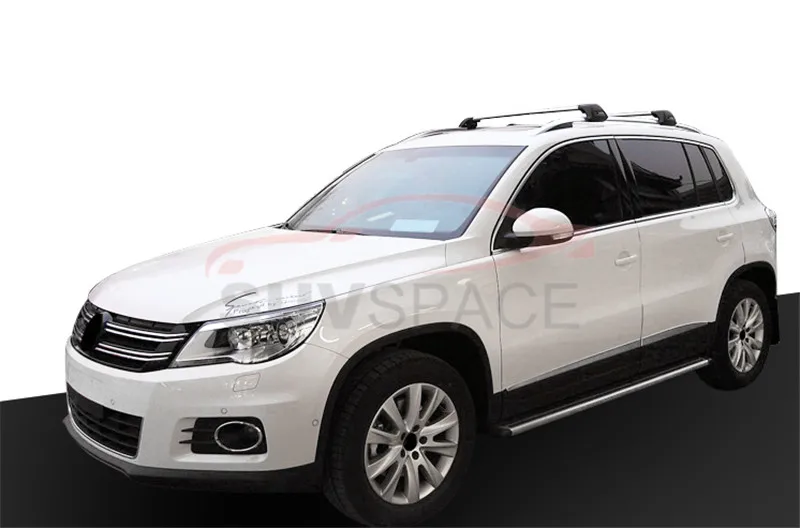 Crossbars для Volkswagen VW Tiguan 2010 2011 2012 2013 2014 2015 2016 Тихая багажная полка багажа багажник на