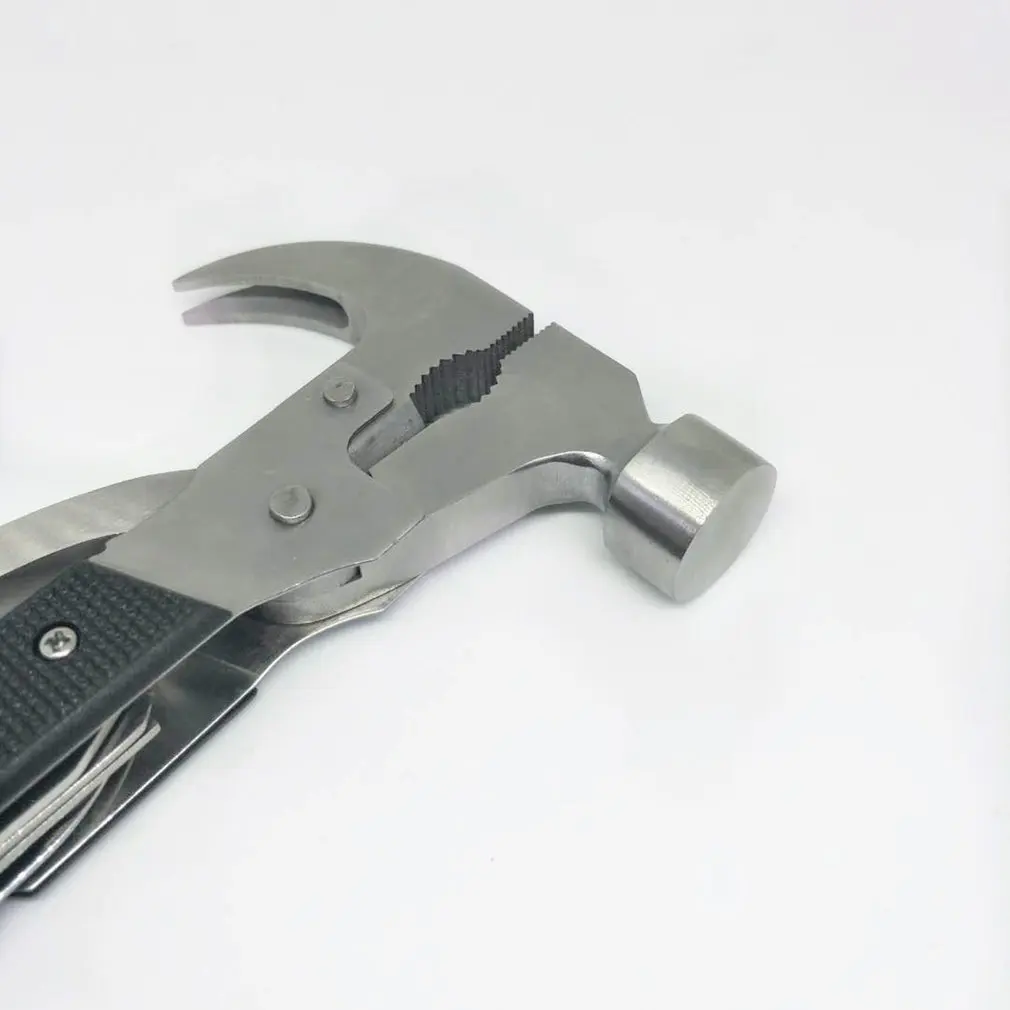 

TAC TOOL Stainless Steel 18-in-1 Multitool Portable Multitool Multifunctional Pocket Mini Tools Axe Hammer Plier Set