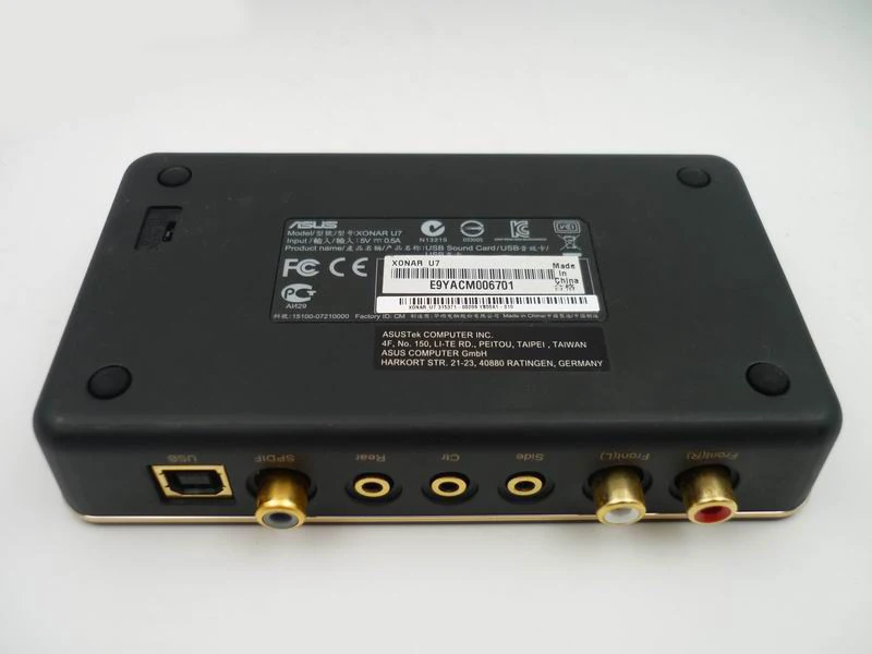 Used,ASUS Xonar U7 desktop notebook USB external sound card 7.1 channel support win10,100% working good Used,ASUS Xonar U7 desktop notebook USB external sound card 7.1 channel support win10,100% working good